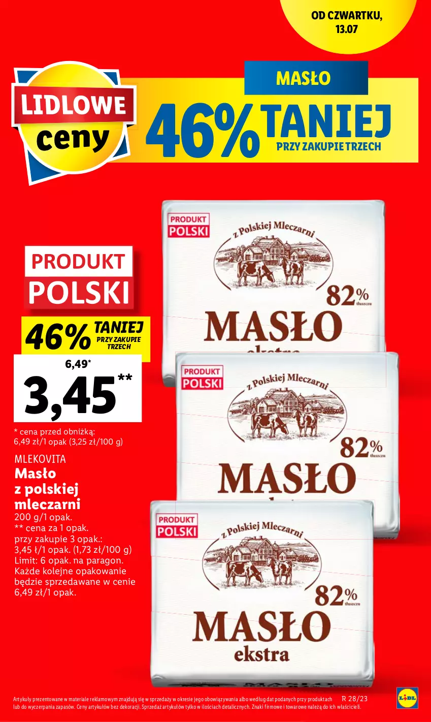 Gazetka promocyjna Lidl - GAZETKA - ważna 13.07 do 15.07.2023 - strona 7 - produkty: Masło, Olej