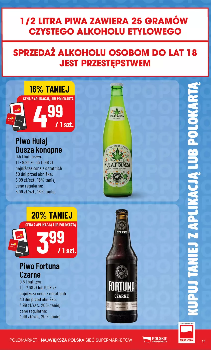 Gazetka promocyjna PoloMarket - Kupuj taniej z aplikacją - ważna 22.07 do 28.07.2026 - strona 17 - produkty: Fortuna, Gra, Piwa, Piwo