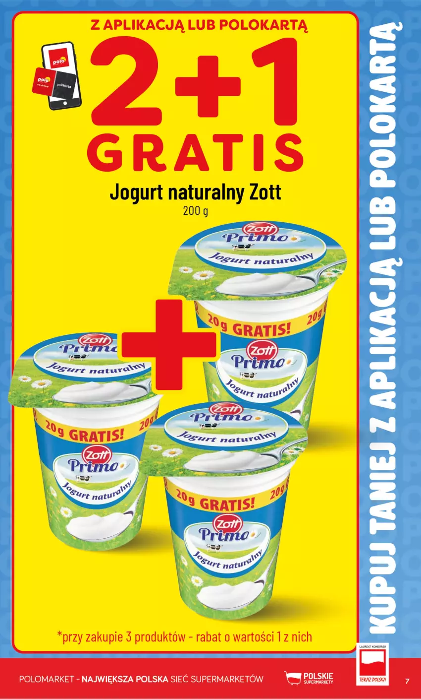 Gazetka promocyjna PoloMarket - Kupuj taniej z aplikacją - ważna 22.07 do 28.07.2026 - strona 7 - produkty: Gra, Jogurt, Jogurt naturalny, Tera, Zott