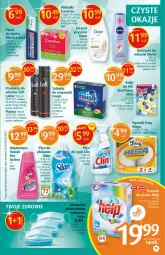 Gazetka promocyjna Delikatesy Centrum - Gazetka Delikatesy Centrum - Gazetka - ważna od 07.07 do 07.07.2021 - strona 25 - produkty: Finish, Bref, Tablet, Clin, Pasta do zębów, Taft, Dove, Odplamiacz, Silan, Ręcznik, Rolki, Szampon, Carefree, Foxy, Vanish, Zmywarki, Wkładki, Tabletki do zmywarki, Blend-a-Med, Nivea, Lakier