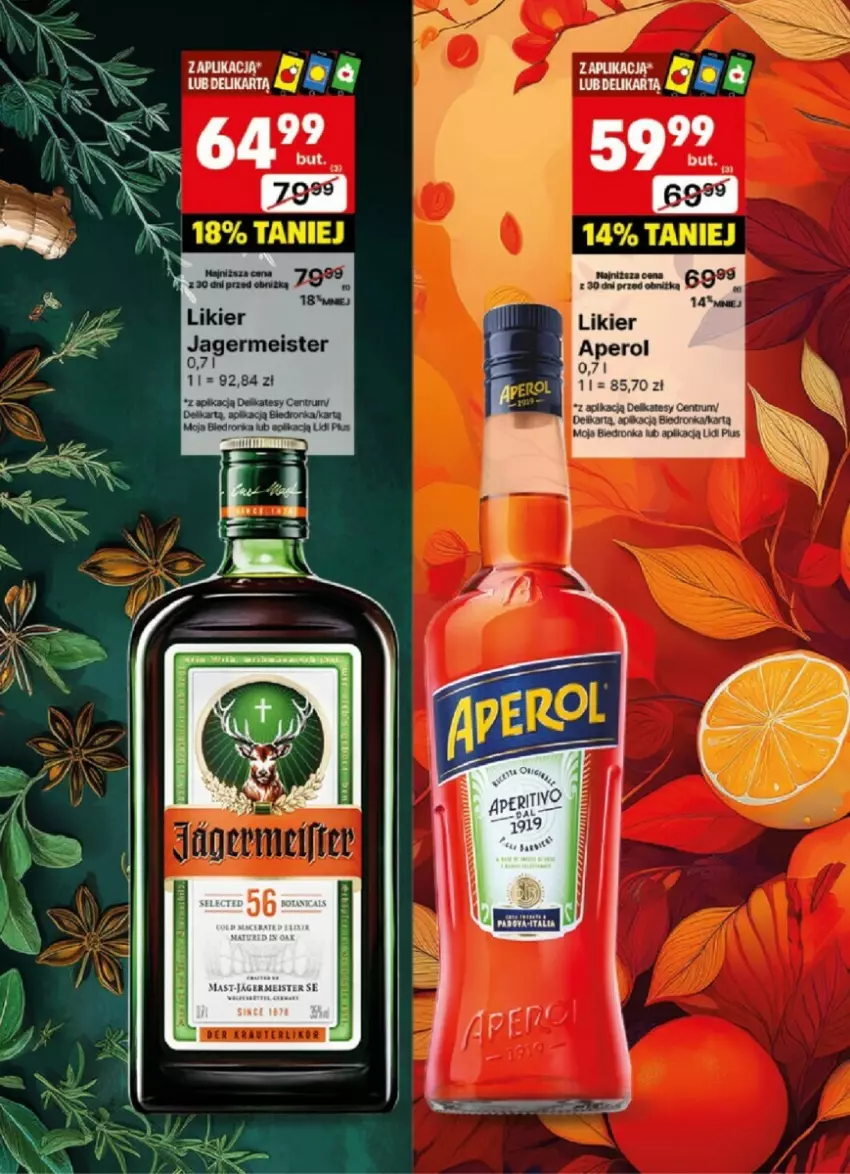 Gazetka promocyjna Delikatesy Centrum - ważna 21.10 do 03.11.2024 - strona 6 - produkty: Aperol, Dell, Jagermeister, Likier, Rum