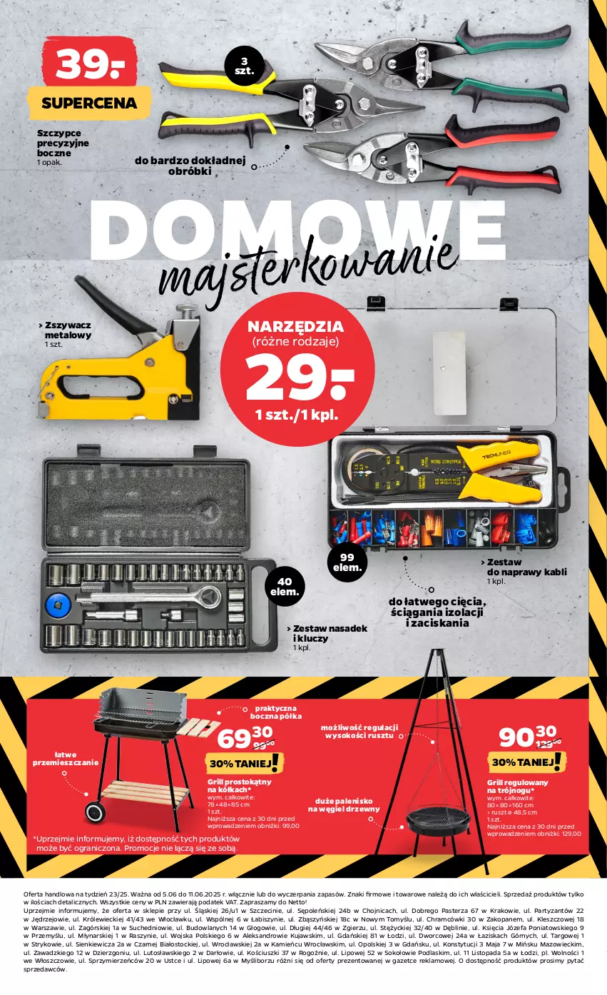 Gazetka promocyjna Netto - Od Czwartku Przemysłowa - ważna 05.06 do 11.06.2025 - strona 8 - produkty: Fa, Gra, Grill, Kujawski, Palenisko, Podlaski, Półka, Sok, Stock, Szczypce, Top, Węgiel drzewny