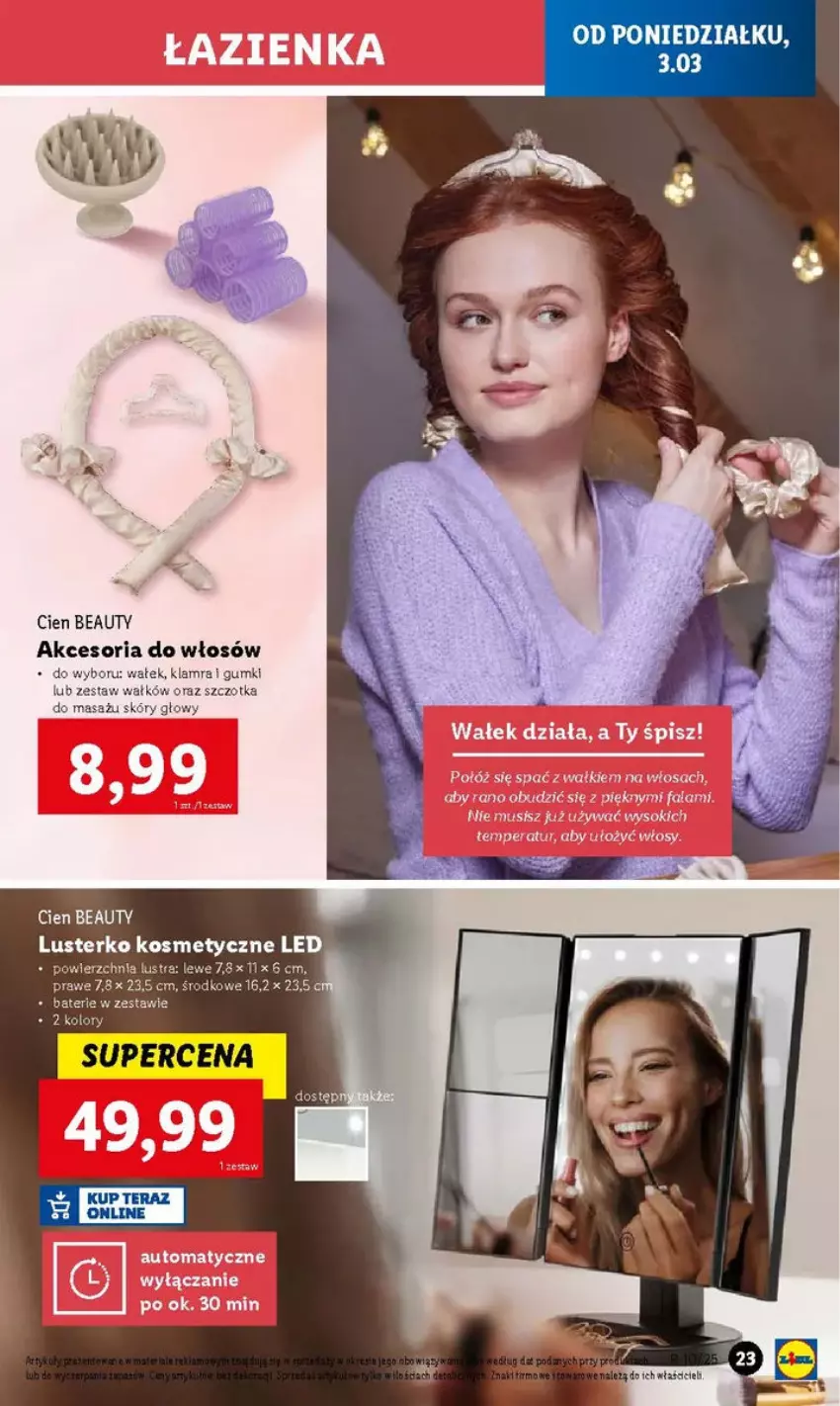 Gazetka promocyjna Lidl - ważna 03.03 do 10.03.2025 - strona 16 - produkty: Lusterko kosmetyczne, Szczotka