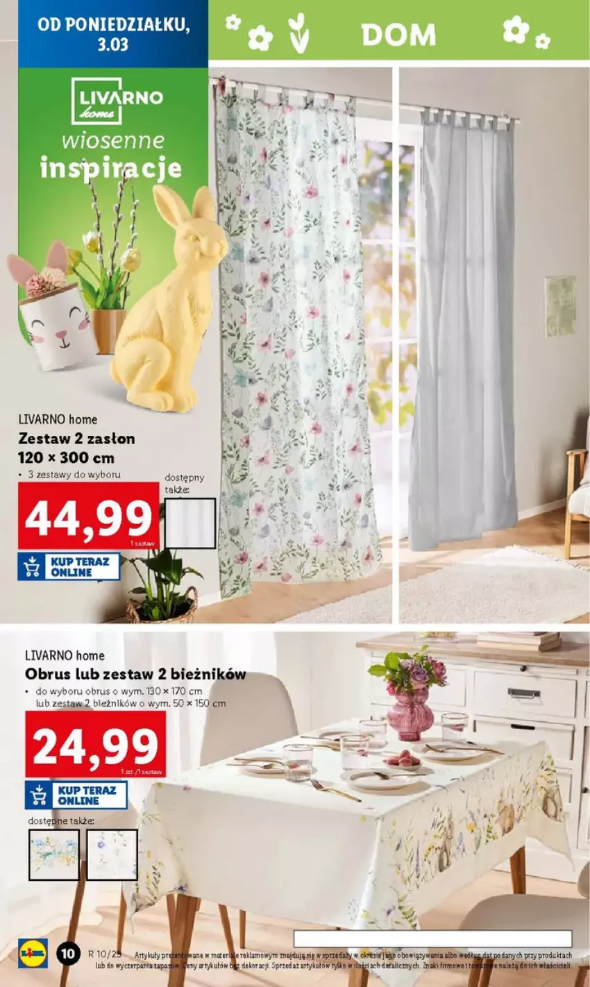 Gazetka promocyjna Lidl - ważna 03.03 do 10.03.2025 - strona 2 - produkty: Bieżnik, Ivar, Obrus