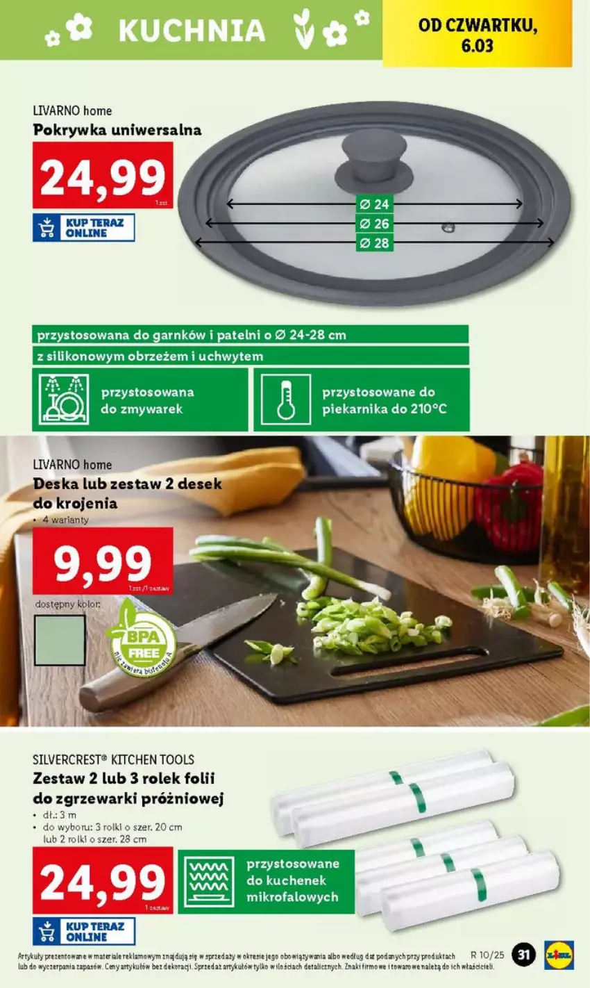 Gazetka promocyjna Lidl - ważna 03.03 do 10.03.2025 - strona 25 - produkty: Fa, HP, Ivar, Piekarnik, Rolki, Silvercrest, Tera