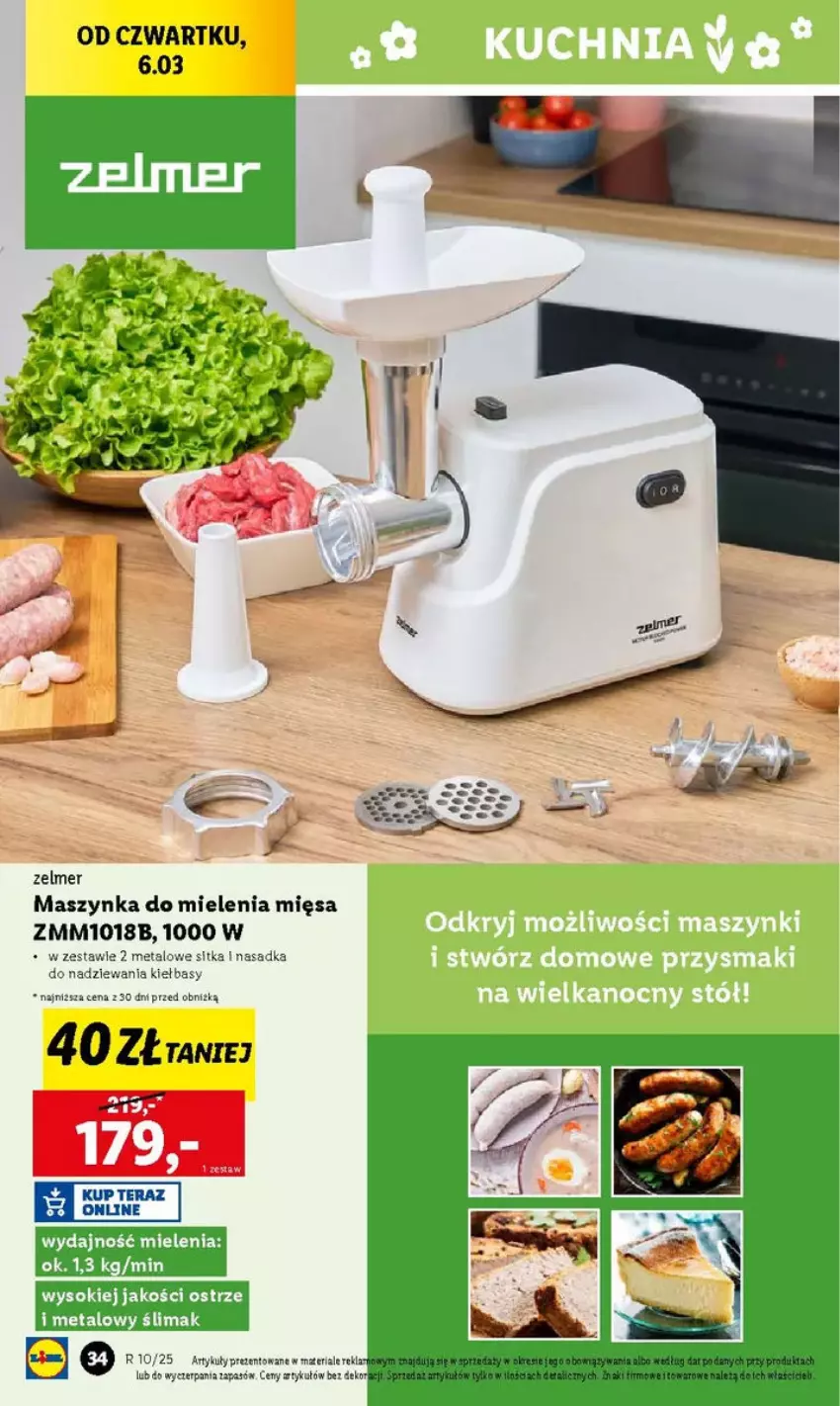 Gazetka promocyjna Lidl - ważna 03.03 do 10.03.2025 - strona 28 - produkty: Maszynka, Maszynka do mielenia, Szynka, Zelmer