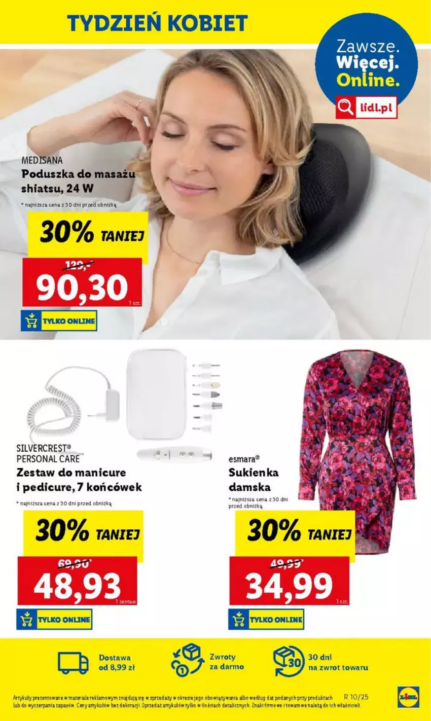 Gazetka promocyjna Lidl - ważna 03.03 do 10.03.2025 - strona 38 - produkty: HP, Isana, Poduszka, Sukienka