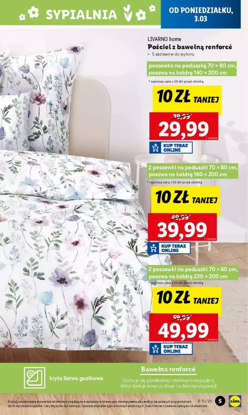 Gazetka promocyjna Lidl - ważna 03.03 do 10.03.2025 - strona 45 - produkty: HP, Ivar, Pościel