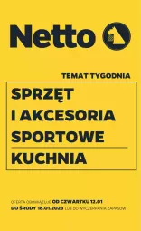 Gazetka promocyjna Netto - Akcesoria i dodatki - Gazetka - ważna od 18.01 do 18.01.2023 - strona 1 - produkty: Por, Kuchnia, Sport