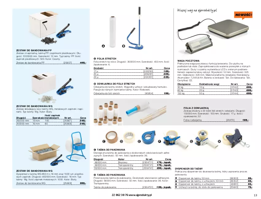 Gazetka promocyjna AJ Produkty - Magazyn - ważna 01.01 do 31.03.2021 - strona 13 - produkty: Akumulator, Bateria, Inka, Mule, Ser, Sok, Tran, Waga, Wagi