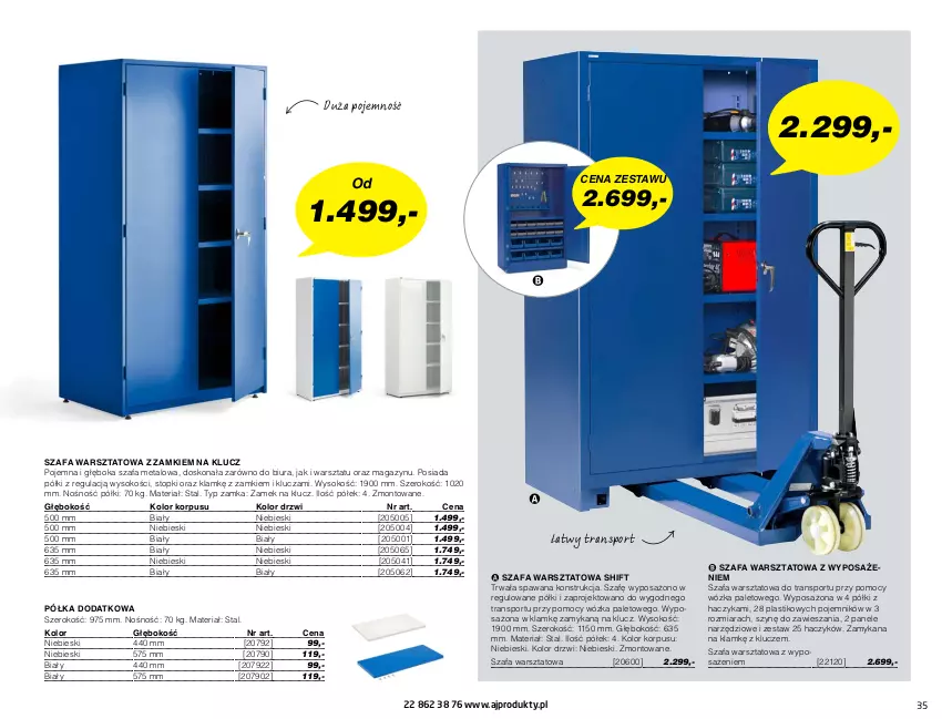 Gazetka promocyjna AJ Produkty - Magazyn - ważna 01.01 do 31.03.2021 - strona 35 - produkty: Drzwi, Fa, Haczyk, Pojemnik, Półka, Por, Sok, Sport, Szafa, Top, Tran