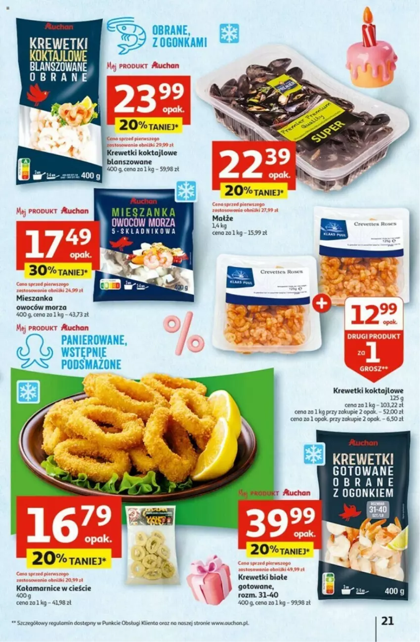 Gazetka promocyjna Auchan - ważna 02.05 do 08.05.2024 - strona 14 - produkty: Krewetki