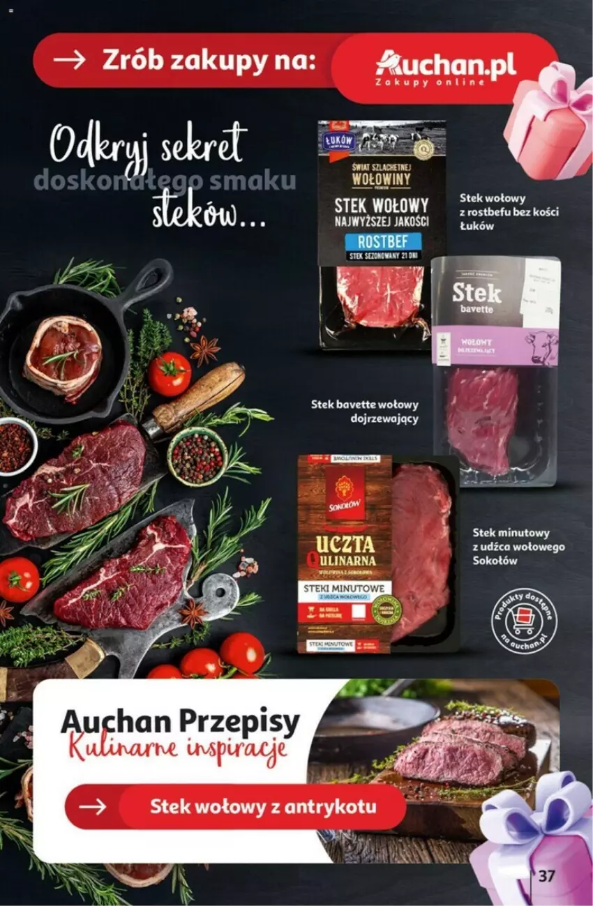 Gazetka promocyjna Auchan - ważna 02.05 do 08.05.2024 - strona 31 - produkty: Rostbef, Stek, Stek wołowy