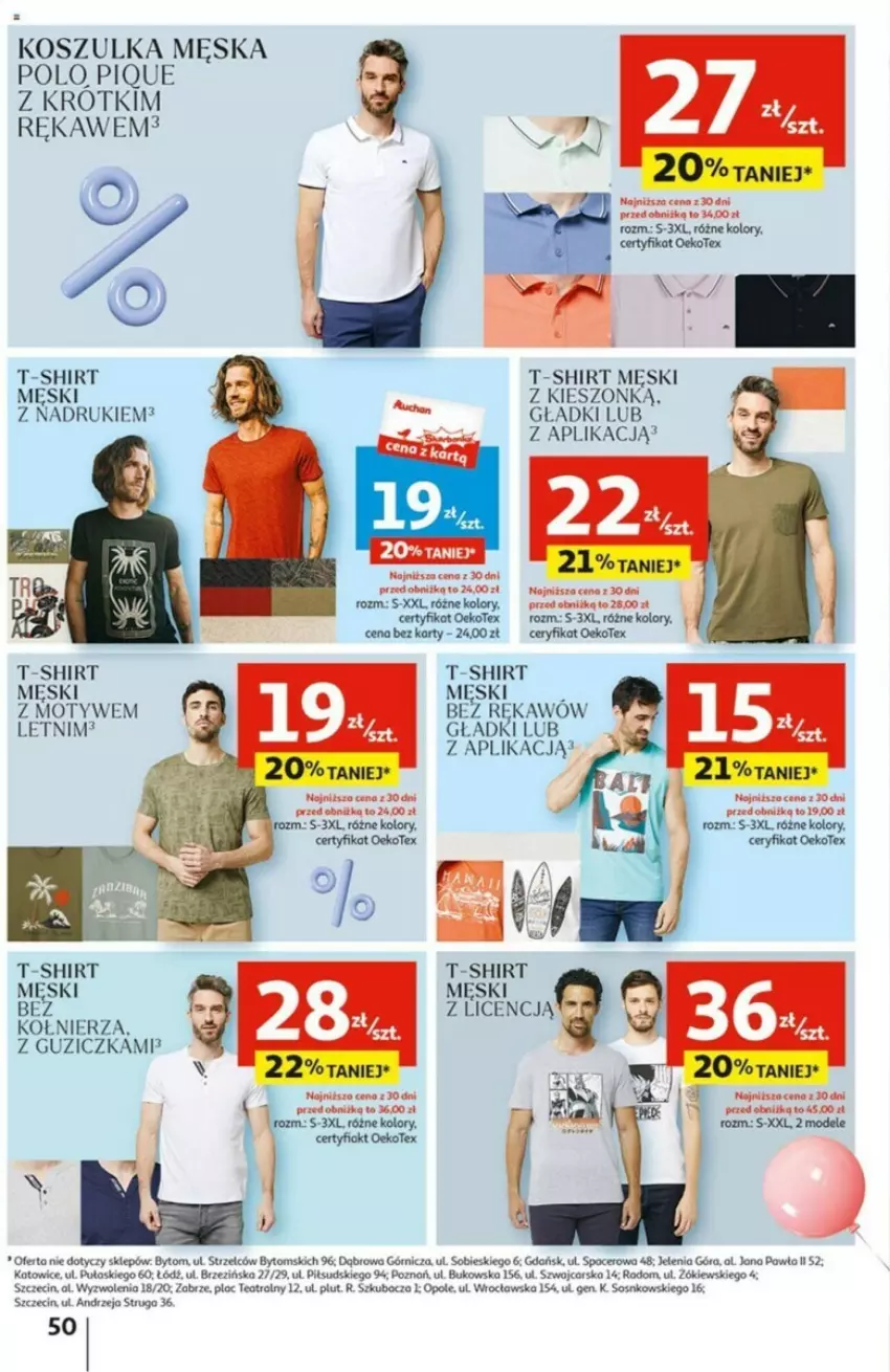 Gazetka promocyjna Auchan - ważna 02.05 do 08.05.2024 - strona 46 - produkty: Acer, Cars, Kosz, Koszulka, Sos, T-shirt