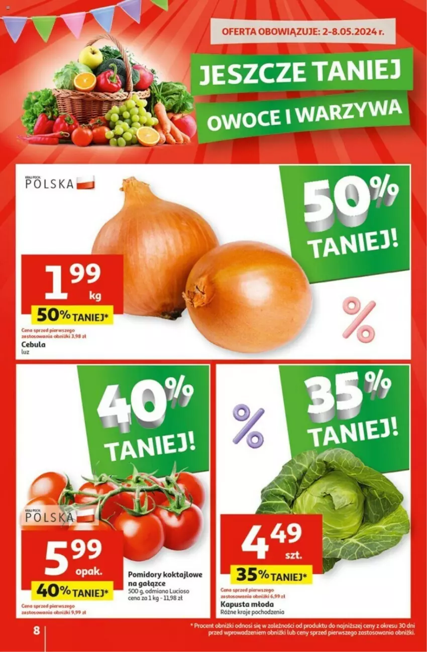 Gazetka promocyjna Auchan - ważna 02.05 do 08.05.2024 - strona 62 - produkty: Pomidory