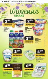Gazetka promocyjna Netto - Od Czwartku - Gazetka - ważna od 24.04 do 24.04.2024 - strona 8 - produkty: Serek puszysty, Ser, Mus, Twaróg, Zott, Bell, Jogurt, Pastella, Serek, Fanta, Bella, Jogobella, Lisner, Fa