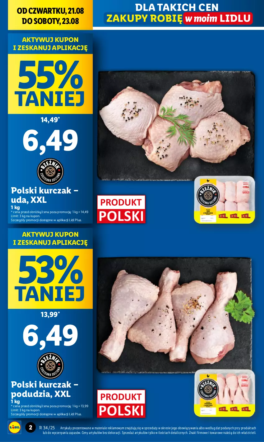 Gazetka promocyjna Lidl - GAZETKA - ważna 21.08 do 23.08.2025 - strona 2 - produkty: Kurczak