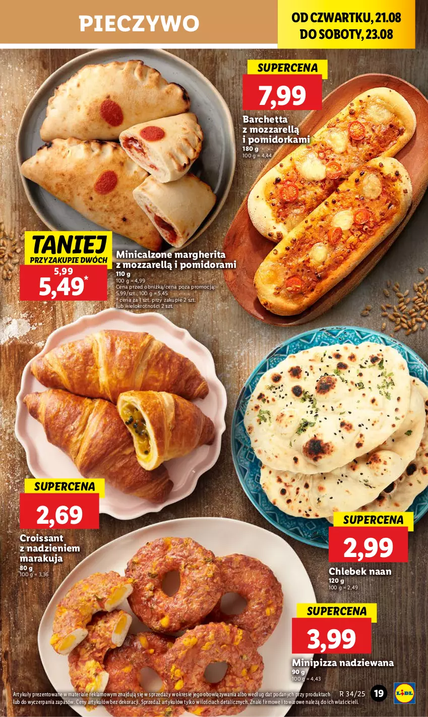 Gazetka promocyjna Lidl - GAZETKA - ważna 21.08 do 23.08.2025 - strona 23 - produkty: Chleb, Croissant, Orka, Piec, Pieczywo, Pizza