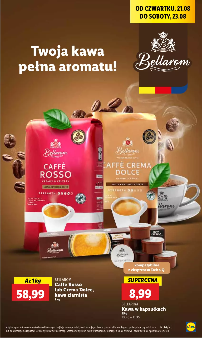 Gazetka promocyjna Lidl - GAZETKA - ważna 21.08 do 23.08.2025 - strona 47 - produkty: Bell, Bella, Kawa, Kawa ziarnista