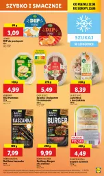 Gazetka promocyjna Lidl - GAZETKA - Gazetka - ważna od 23.08 do 23.08.2025 - strona 33 - produkty: Kurczak, Sałatka, Hummus, Mus, Bulgur, Sałat, Burger, Kaszanka, Kasza, Roślinny burger, Lisner, LG