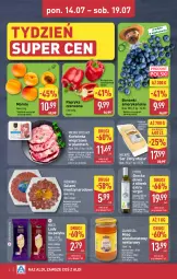 Gazetka promocyjna Aldi - Oferta weekendowa - Gazetka - ważna od 19.07 do 19.07.2025 - strona 2 - produkty: Ser, Gin, Gra, Salami, Złoty Mazur, Papryka czerwona, Papryka, Karkówka wieprzowa, Mięsne specjały, Lody, Miód, Oliwa z oliwek, Nektar, Oliwa