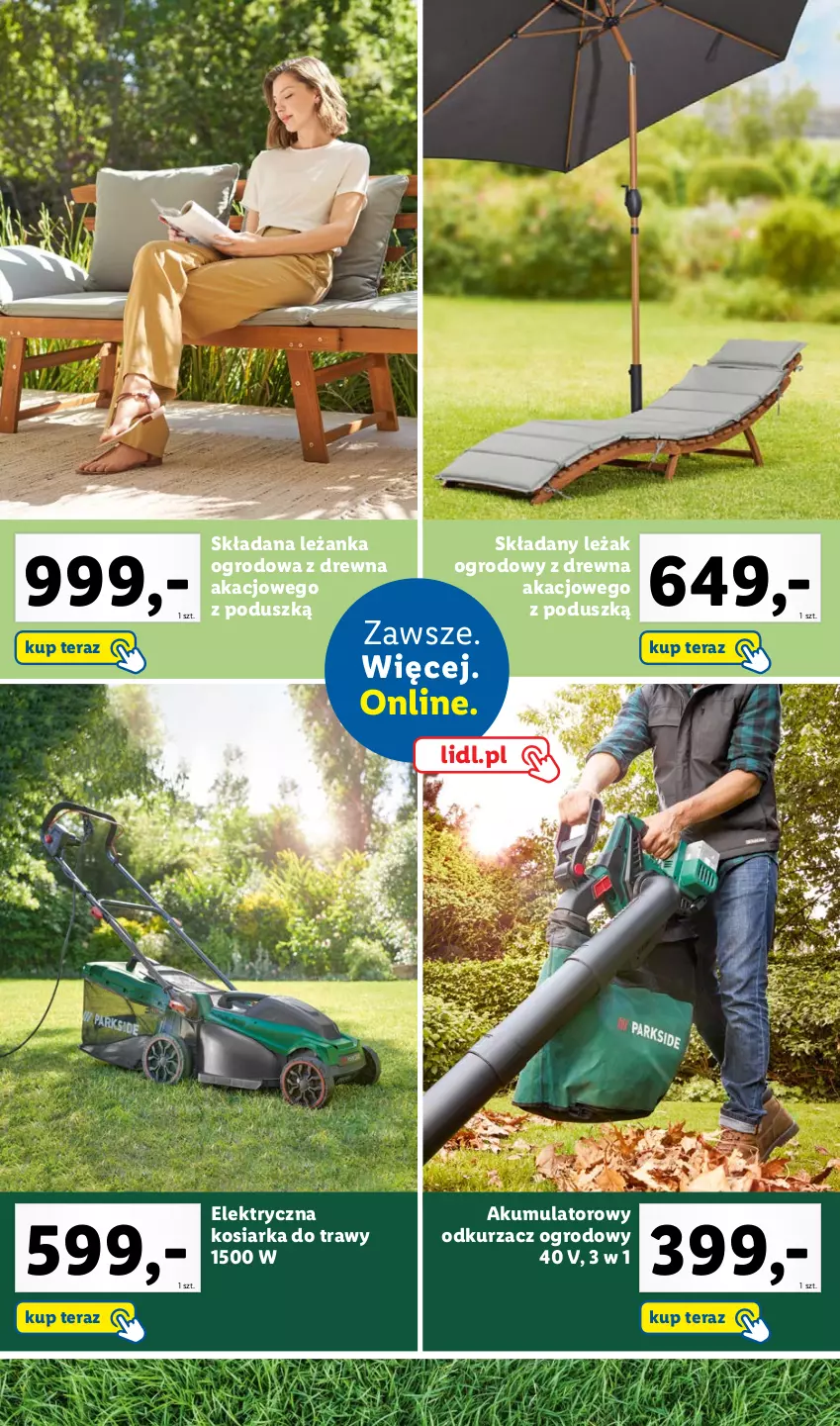 Gazetka promocyjna Lidl - KATALOG OGRÓD - ważna 27.03 do 28.05.2023 - strona 50 - produkty: Akumulator, Kosiarka, Leżanka, Odkurzacz, Tera