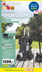 Gazetka promocyjna Lidl - KATALOG OGRÓD - Gazetka - ważna od 28.05 do 28.05.2023 - strona 42 - produkty: Parkside, Sok, Por, Koc, Tera, Ogród, Myjka ciśnieniowa