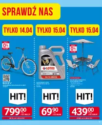 Gazetka promocyjna Selgros - Oferta przemysłowa - Gazetka - ważna od 19.04 do 19.04.2023 - strona 3 - produkty: Olej silnikowy, Stół, Parasol, Rower, Olej