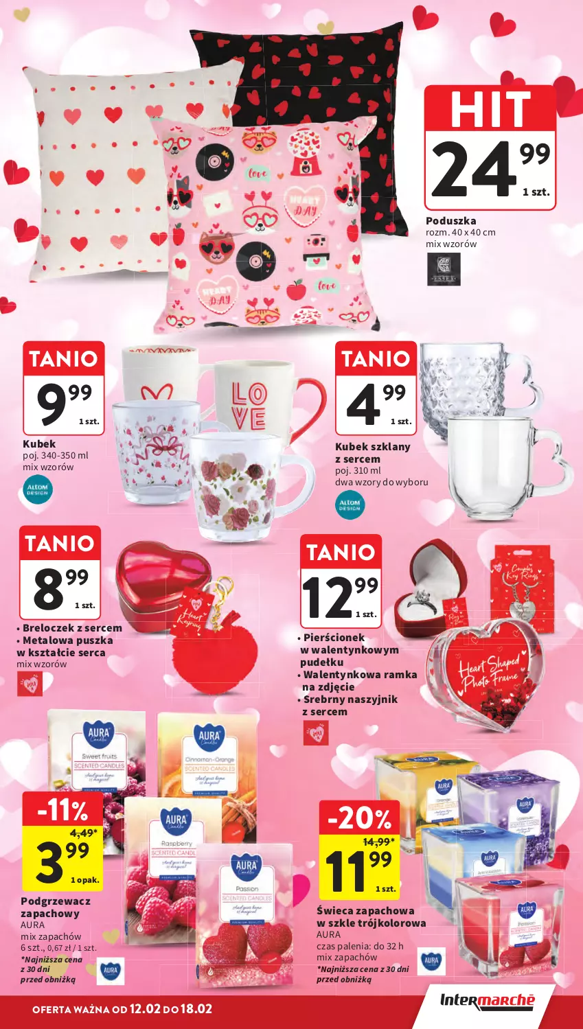 Gazetka promocyjna Intermarche - Gazetka promocyjna - ważna 12.02 do 18.02.2026 - strona 15 - produkty: Breloczek, Kubek, Naszyjnik, Pierścionek, Poduszka, Ramka, Ser