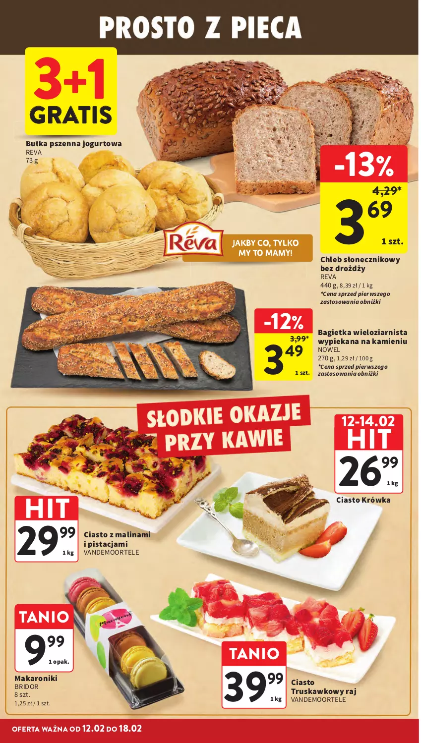 Gazetka promocyjna Intermarche - Gazetka promocyjna - ważna 12.02 do 18.02.2026 - strona 28 - produkty: Bagietka, Bułka, Chleb, Gra, Jogurt, Makaron, O Bag
