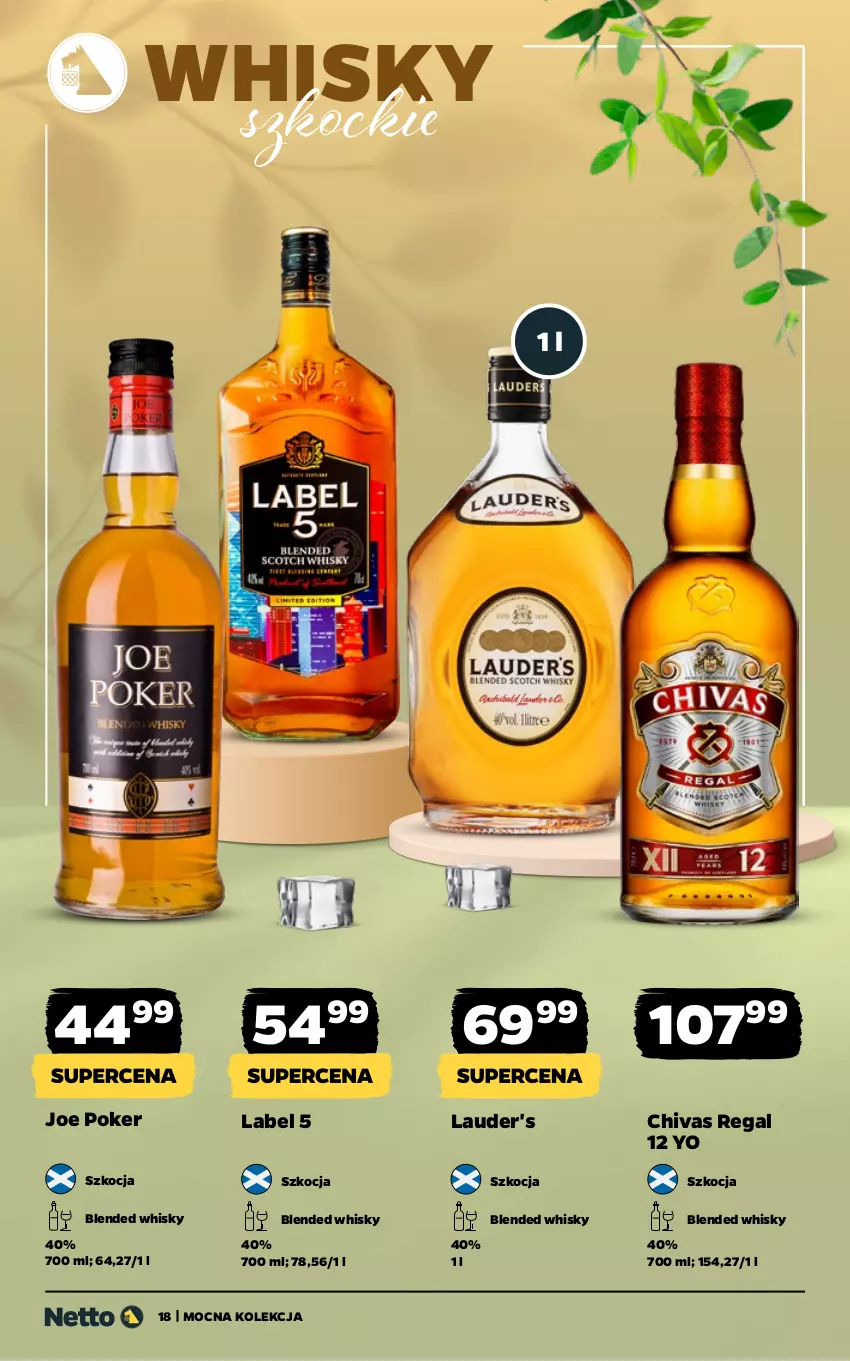 Gazetka promocyjna Netto - Alkohole - Mocne - ważna 30.03 do 11.04.2026 - strona 18 - produkty: Koc, Lauder's, Whisky