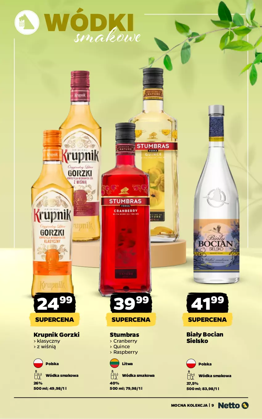 Gazetka promocyjna Netto - Alkohole - Mocne - ważna 30.03 do 11.04.2026 - strona 9 - produkty: Biały Bocian, Krupnik, Wódka