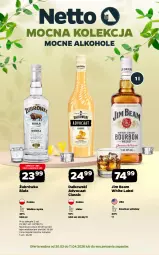 Gazetka promocyjna Netto - Alkohole - Mocne - Gazetka - ważna od 11.04 do 11.04.2026 - strona 1 - produkty: Advocaat, Bourbon, Whiskey, Wódka, Alkohole, Jim Beam, Likier