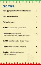 Gazetka promocyjna Lidl - KATALOG MEKSYK - Gazetka - ważna od 16.09 do 16.09.2023 - strona 2 - produkty: Kurczak, Sos, Ser, Gry, Amol, Chipsy, Tortilla, Sałat, Przysmaki, Szpinak, Fa