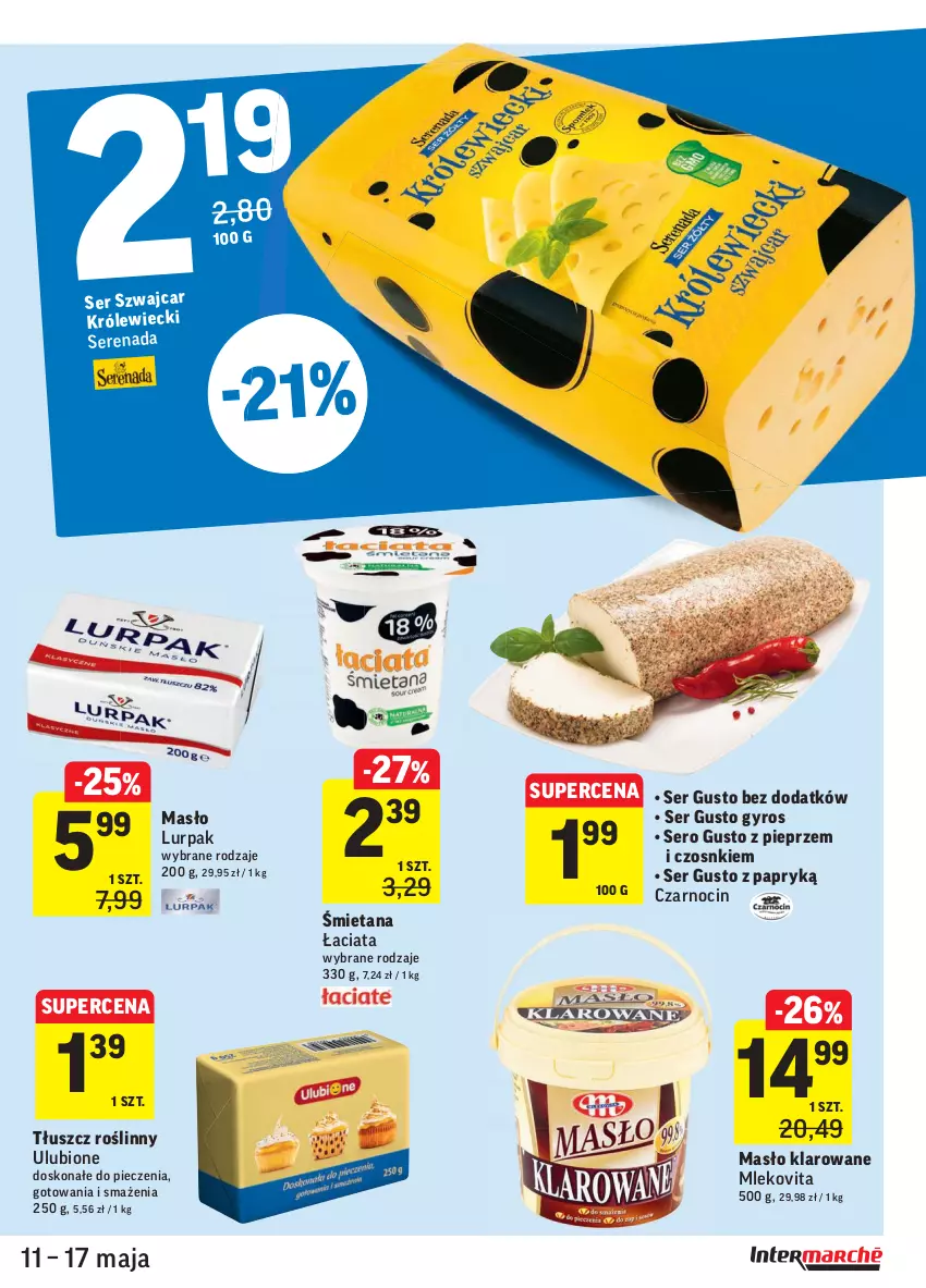 Gazetka promocyjna Intermarche - Świeżo i tanio - ważna 11.05 do 17.05.2021 - strona 23 - produkty: Gyros, Lurpak, Masło, Masło klarowane, Mleko, Mlekovita, Piec, Pieprz, Ser, Tłuszcz roślinny