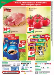 Gazetka promocyjna Dino - Gazetka - Gazetka - ważna od 10.01 do 10.01.2023 - strona 24 - produkty: Mokra karma, Ser, JBL, Kawa mielona, Kawa, Tera, Prima, Pomidor malinowy, Fa
