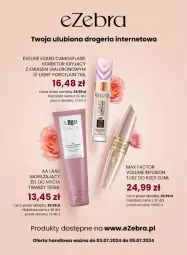 Gazetka promocyjna Dino - Gazetka - ważna od 09.07 do 09.07.2024 - strona 65 - produkty: Por, Eveline, Tusz, Fusion, Max Factor, Fa