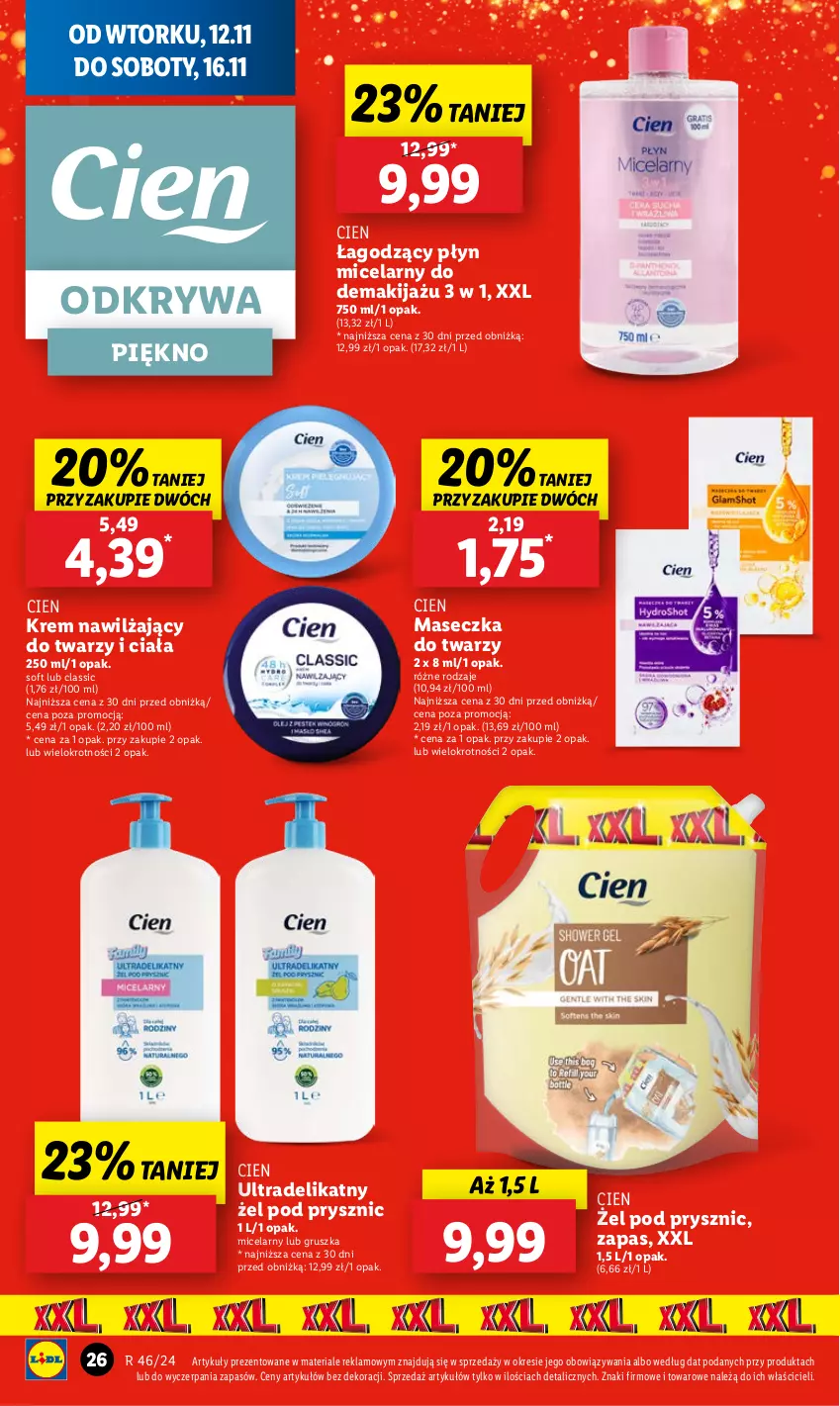 Gazetka promocyjna Lidl - GAZETKA - ważna 12.11 do 13.11.2024 - strona 28 - produkty: Krem nawilżający, Makijaż, Płyn micelarny