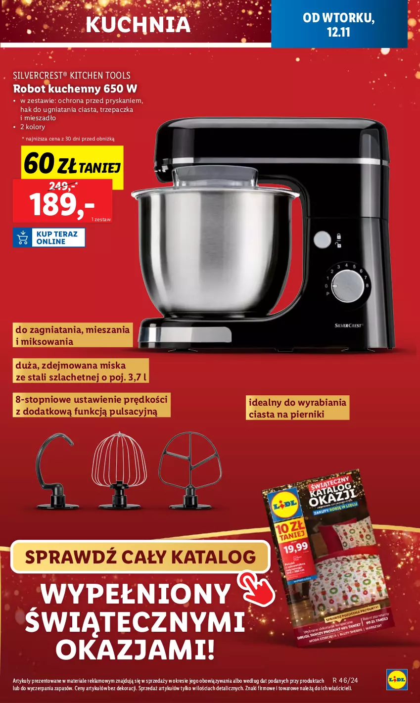 Gazetka promocyjna Lidl - GAZETKA - ważna 12.11 do 13.11.2024 - strona 35 - produkty: Kuchnia, Mieszadło, Miska, Piernik, Robot, Silvercrest, Top, Trzepaczka