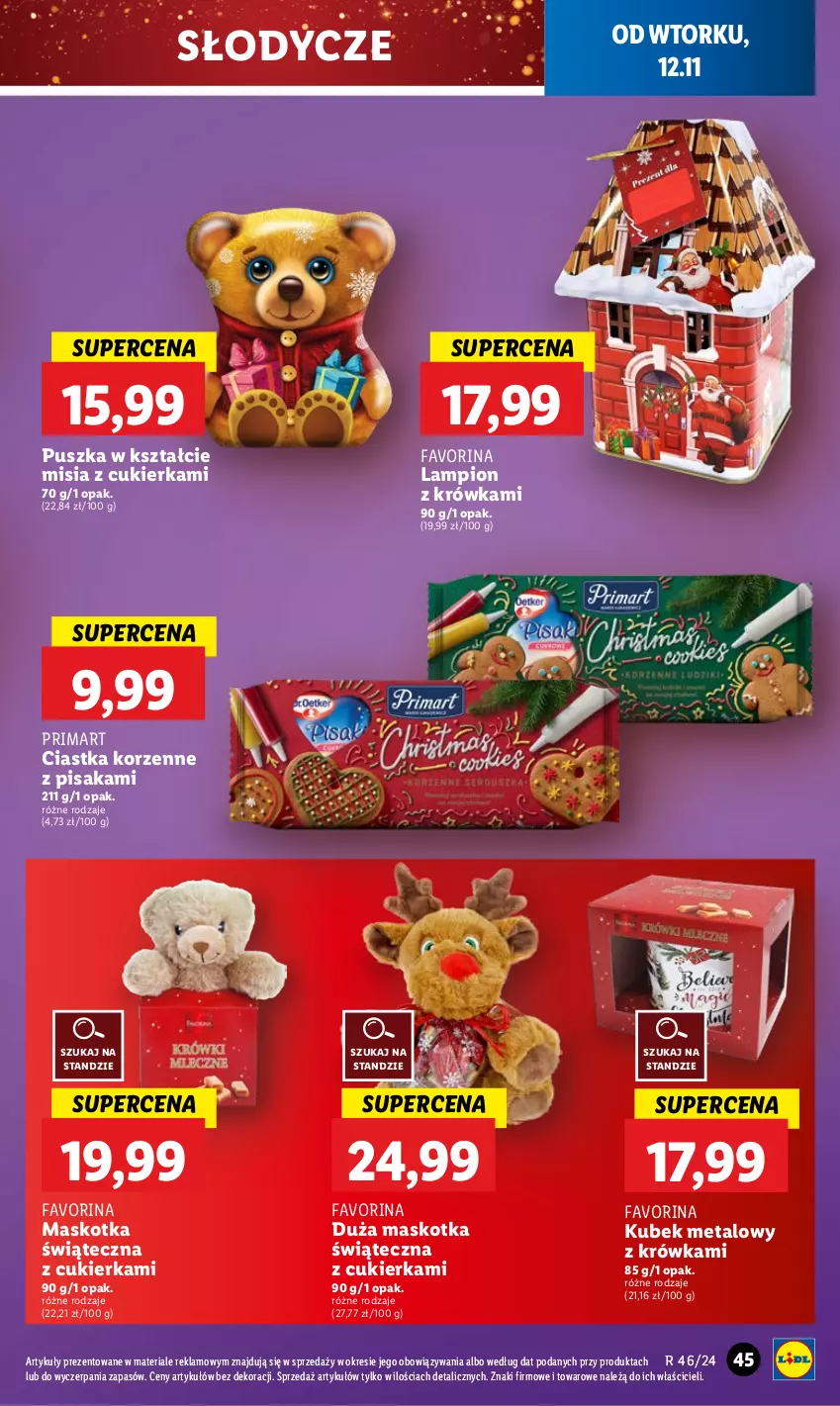 Gazetka promocyjna Lidl - GAZETKA - ważna 12.11 do 13.11.2024 - strona 49 - produkty: Ciastka, Cukier, Fa, Kubek, Lampion, Prima