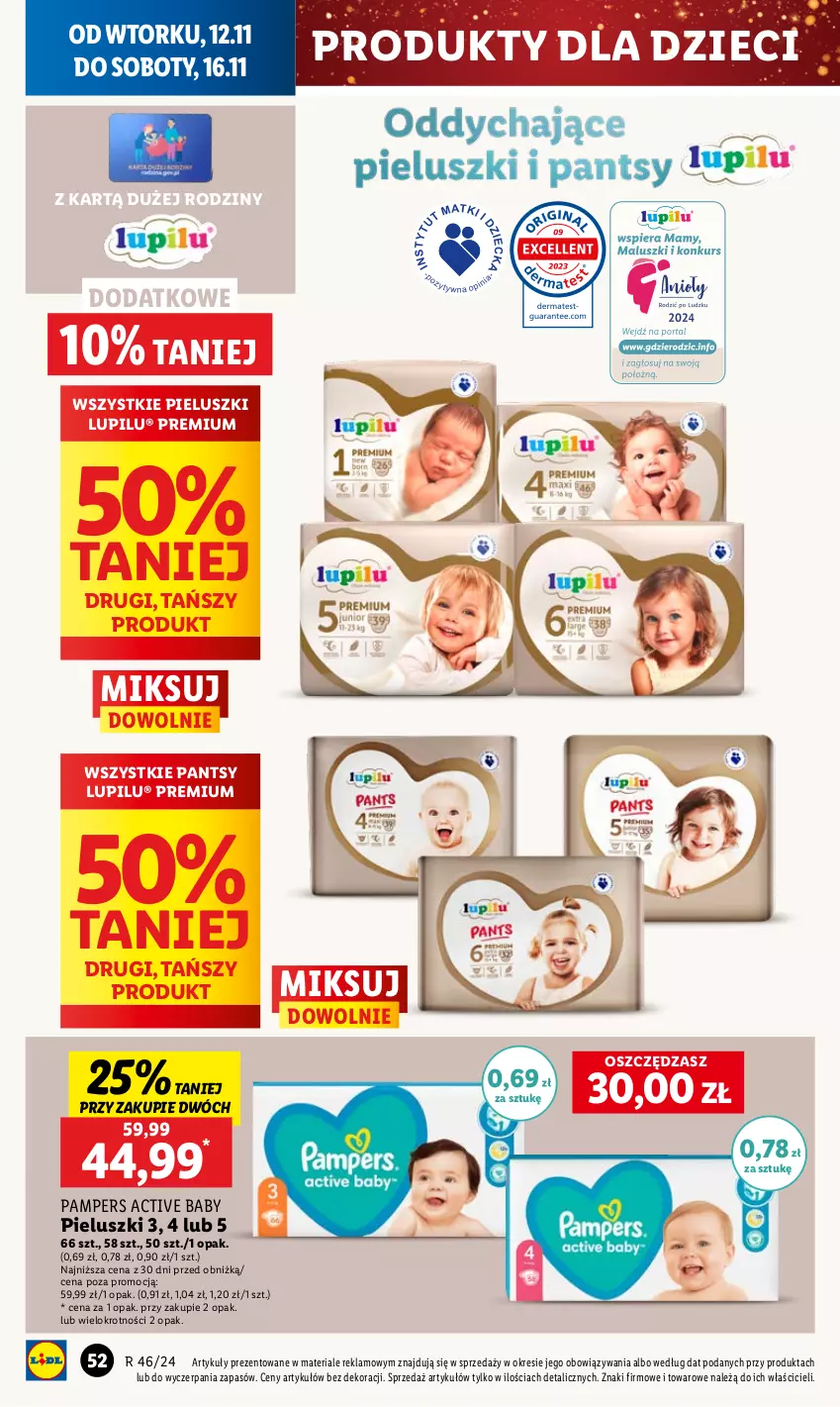 Gazetka promocyjna Lidl - GAZETKA - ważna 12.11 do 13.11.2024 - strona 58 - produkty: Dzieci, Pampers