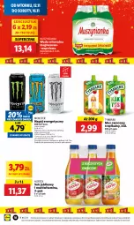 Gazetka promocyjna Lidl - GAZETKA - Gazetka - ważna od 13.11 do 13.11.2024 - strona 20 - produkty: Sok, Mus, Napój energetyczny, Kaktus, Kaki, Sok jabłkowy, Muszynianka, Tymbark, Woda mineralna, Woda, Napój, Magnez, Hortex