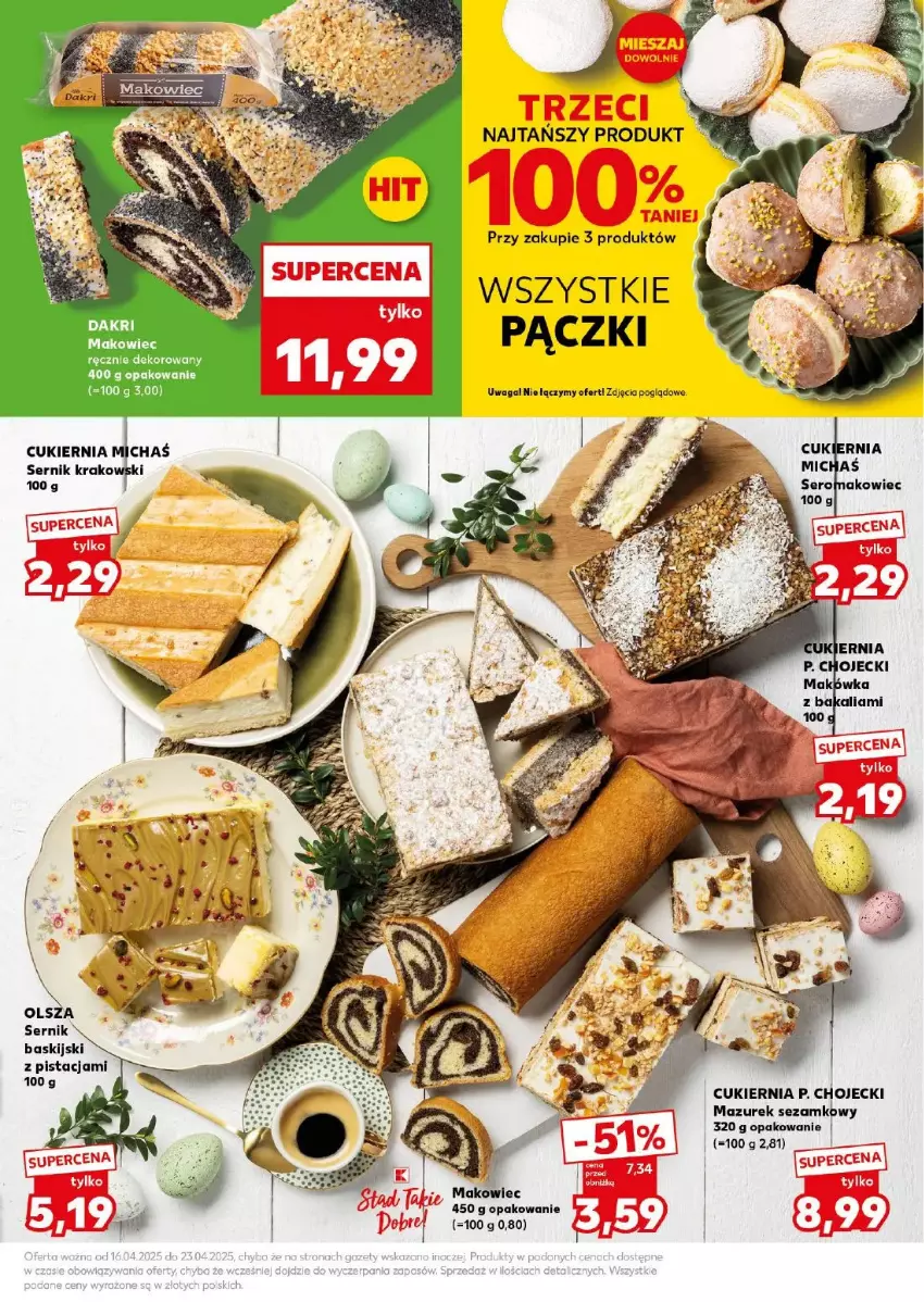 Gazetka promocyjna Kaufland - ważna 18.04 do 19.04.2025 - strona 18 - produkty: Cukier, Koc, Makowiec, Ser, Sezam, Waga