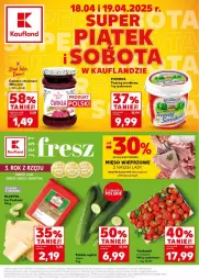 Gazetka promocyjna Kaufland - Gazetka - ważna od 19.04 do 19.04.2025 - strona 1 - produkty: Chrzan, Ser, Twaróg, Piątnica, Truskawki, Podlaski, Waga, Mięso wieprzowe, Mięso, Fa