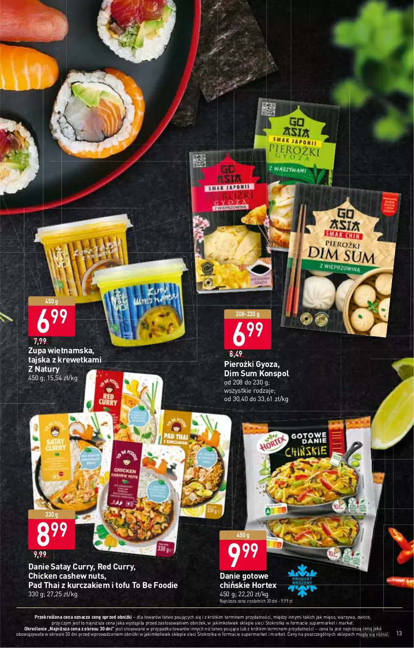 Gazetka promocyjna Stokrotka - Supermarket - ważna 23.02 do 01.03.2023 - strona 13 - produkty: Danie gotowe, Hortex, Kurczak, Mięso, Owoce, Tofu, Warzywa, Zupa