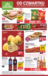 Gazetka promocyjna Stokrotka - Supermarket - Gazetka - ważna od 29.11 do 29.11.2023 - strona 1 - produkty: Piwa, Piwo, Kurczak, Warzywa, Por, Gra, 7up, Filet z piersi kurczaka, Chipsy, Mirinda, Desperados, Tarczyński, Pepsi, Pomelo, Owoce, Kabanos, Lay’s, Napój, Mięso