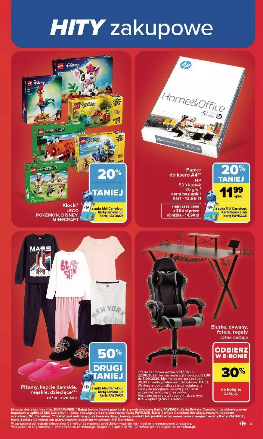 Gazetka promocyjna Carrefour - Gazetka Carrefour, Market w SUMIE najlepszy, od poniedziałku - ważna 17.08 do 22.08.2026 - strona 11 - produkty: Biurka, Dywan, LG