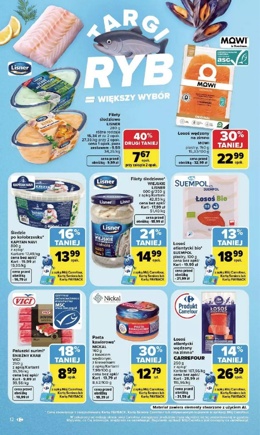 Gazetka promocyjna Carrefour - Gazetka Carrefour, Market w SUMIE najlepszy, od poniedziałku - ważna 17.08 do 22.08.2026 - strona 14 - produkty: Fa, Kawior, LG, Lisner, Sos, Suempol, Surimi