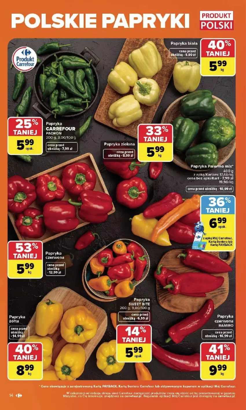Gazetka promocyjna Carrefour - Gazetka Carrefour, Market w SUMIE najlepszy, od poniedziałku - ważna 17.08 do 22.08.2026 - strona 16 - produkty: Fa, Papryka, Papryka biała, Por