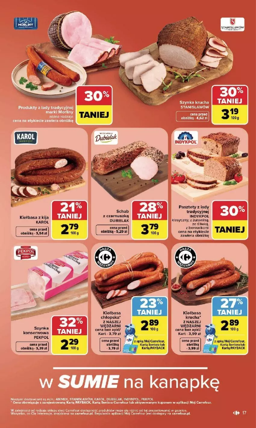 Gazetka promocyjna Carrefour - Gazetka Carrefour, Market w SUMIE najlepszy, od poniedziałku - ważna 17.08 do 22.08.2026 - strona 19 - produkty: Kiełbasa, Pasztet, Pekpol, Ser